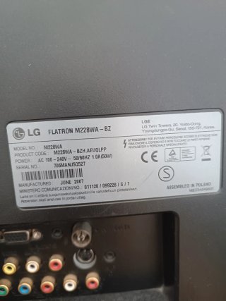 Monitor LG Flatron M228WA-BZ Negro