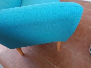 Sofá 3 plazas estilo nórdico