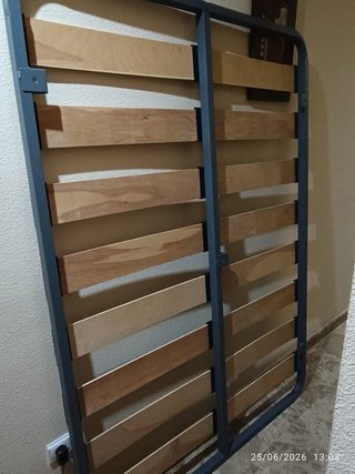 Somier 135cm Metal y Madera