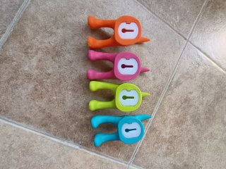 Percheros individuales de plástico