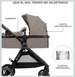 Kinderkraft ESME Silla de paseo Reversible 3 en 1