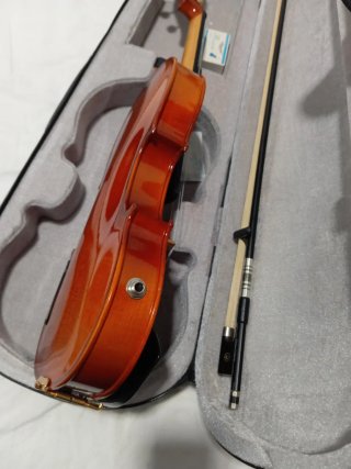 Violín Electroacústico con Funda y Arco