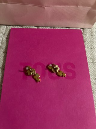 Pendientes Trepadores TOUS Oro, Plata y Diamantes