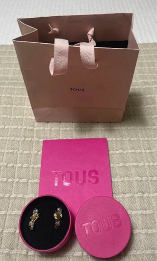 Pendientes Trepadores TOUS Oro, Plata y Diamantes