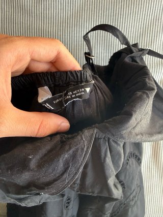 Vestido Zara negro corto bordado