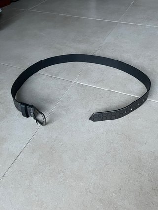 Monogram Dark Grey Belt Retro Vintage Y2K