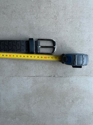 Monogram Dark Grey Belt Retro Vintage Y2K