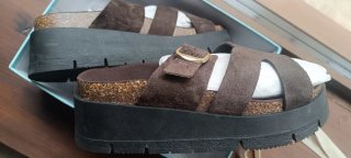 Sandalias Nex Cuero Marrón Talla 40