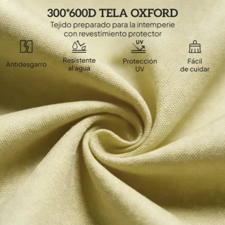 Tumbona plegable beige