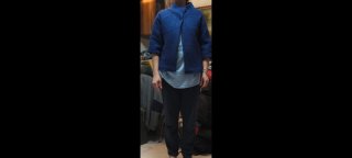 Parka azul mujer