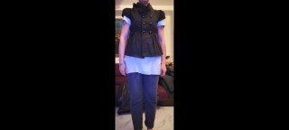 Parka azul mujer