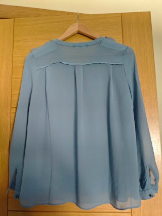 Camisa Mango azul grisáceo Talla XS