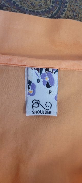 Blusa Shoulder Algodón Naranja
