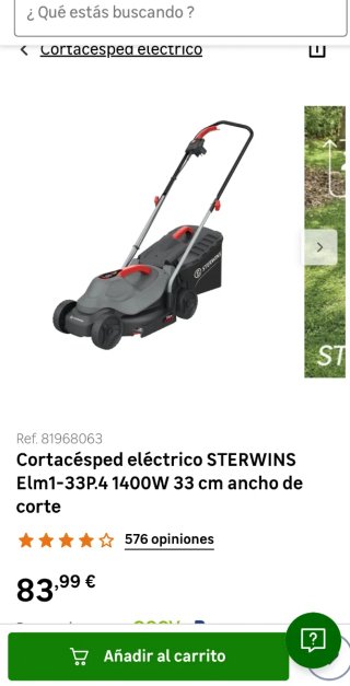 Cortacésped Eléctrico Sterwins STL.33