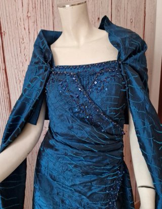 Vestido Koton Azul Eléctrico Largo
