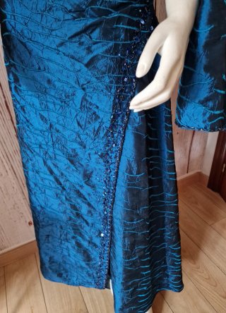 Vestido Koton Azul Eléctrico Largo