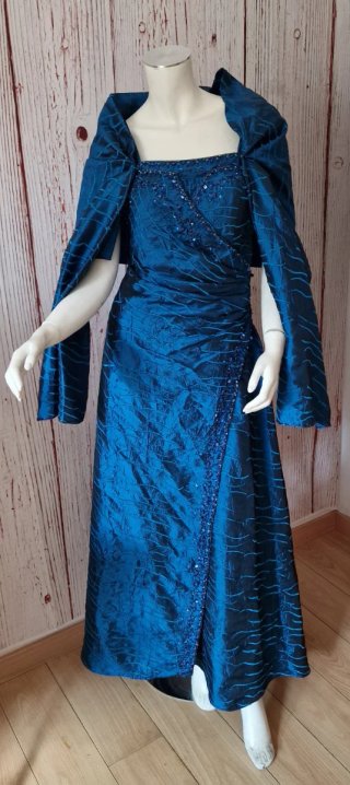 Vestido Koton Azul Eléctrico Largo