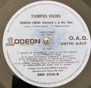 Francisco Canaro LP Tango