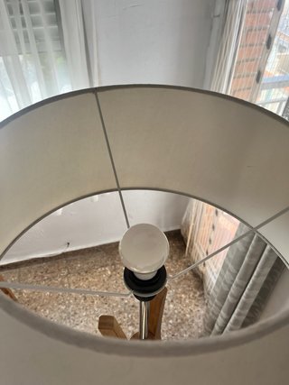 Lámpara de pie madera