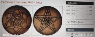 5 Mazunas Marruecos 1912