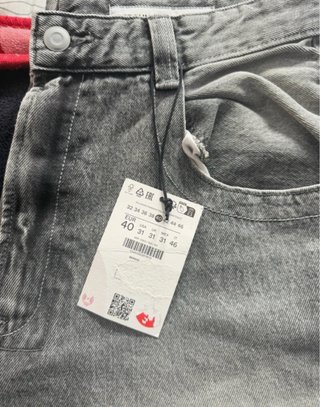 Pantalones vaqueros super baggy grises