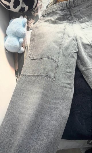 Pantalones vaqueros super baggy grises