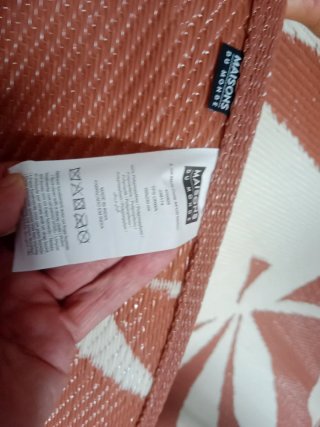 NUEVA Alfombra de rafia 230cm beige y marrón