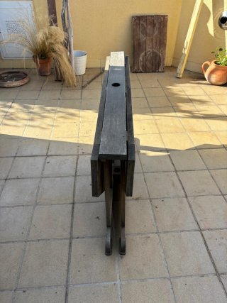 Mesa de jardín octogonal de teca