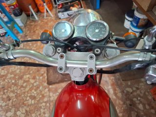 Ducati 350 Scrambler Roja/Plata