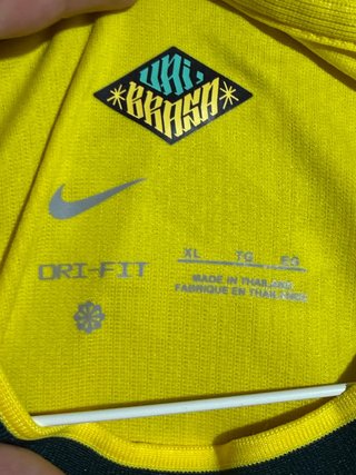 Camiseta Fútbol Brasil Talla XL