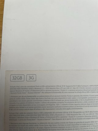 Apple iPad 1a Generazione Nero 3g