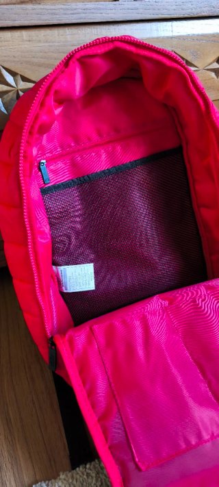 Mochila Skechers roja acolchada
