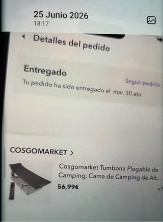 Tumbona plegable DRMOIS camping