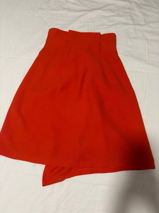 Falda Zara naranja