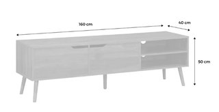 Mesa de centro de madera beige y marrón