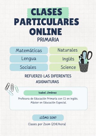 Clases particulares online PRIMARIA