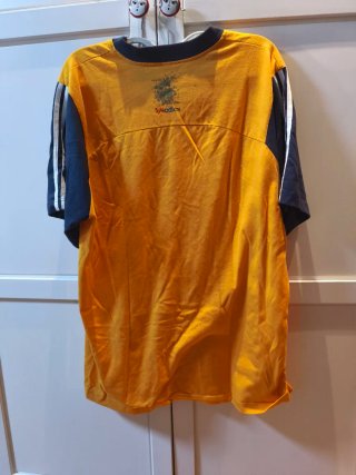 Camiseta Adidas Vintage Bicolor (Amarillo/Azul) -