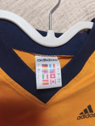 Camiseta Adidas Vintage Bicolor (Amarillo/Azul) -