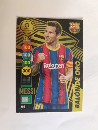 Cromo Adrenalyn XL Messi 2020-21 Balón de Oro