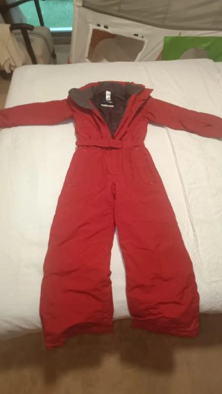 Mono de esquí infantil rojo