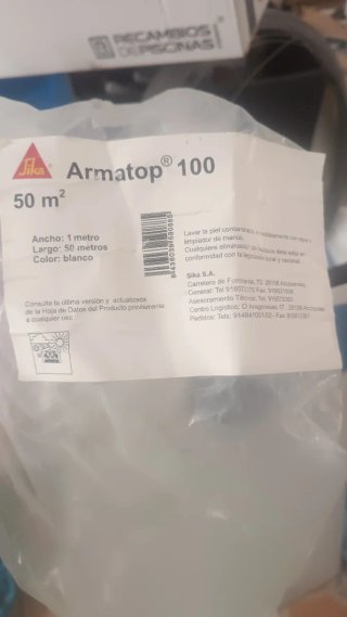 Rollo Fibra Vidrio Sika Armatop 100