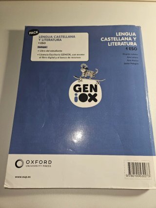 Lengua castellana y literatura 1 ESO GENIOX OXFORD