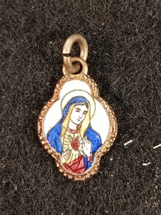 Lote 5 medallas religiosas antiguas