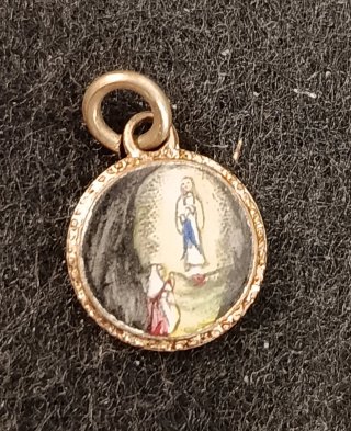 Lote 5 medallas religiosas antiguas