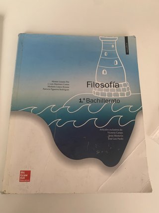 Filosofía,1o Bachillerato Libro del alumno