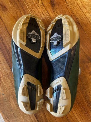 Zapatillas Shimano RX6 Verde Camuflaje casi nuevas