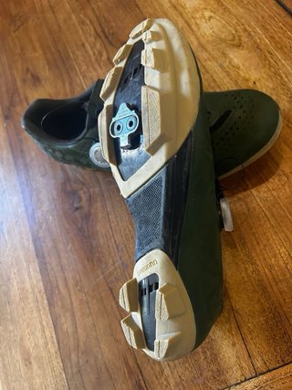 Zapatillas Shimano RX6 Verde Camuflaje casi nuevas