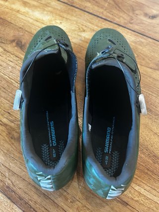 Zapatillas Shimano RX6 Verde Camuflaje casi nuevas