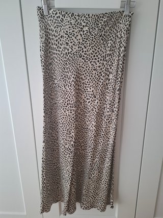 Falda midi animal print