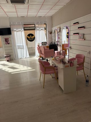 Espejo de salón de belleza con luz LED